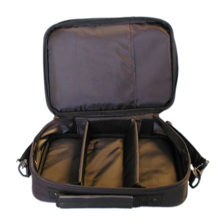 Test Products Intl Nylon Zippered Carrying Case -Large With Clear Vinyl Top A901CP